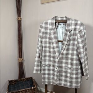 Vintage Plaid Blazer